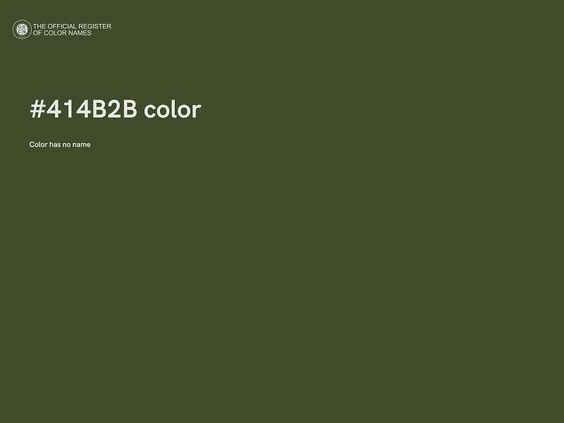 #414B2B color image