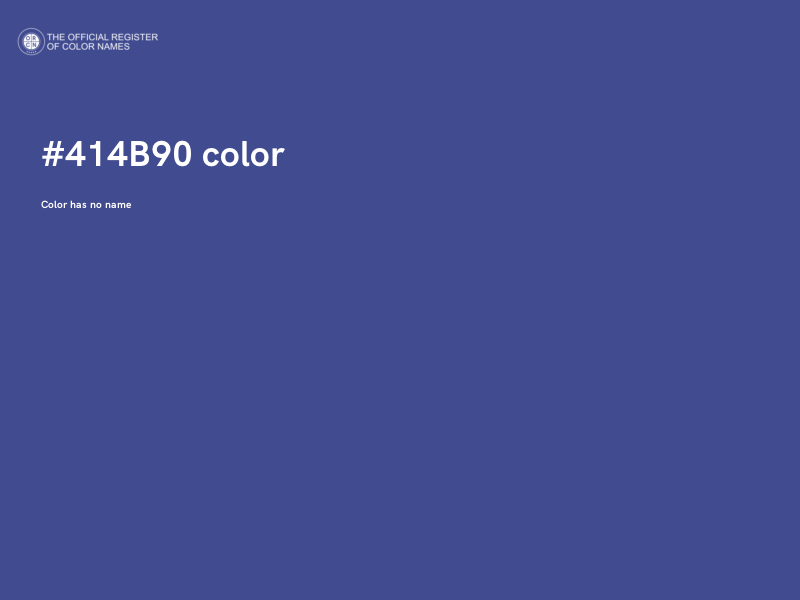 #414B90 color image