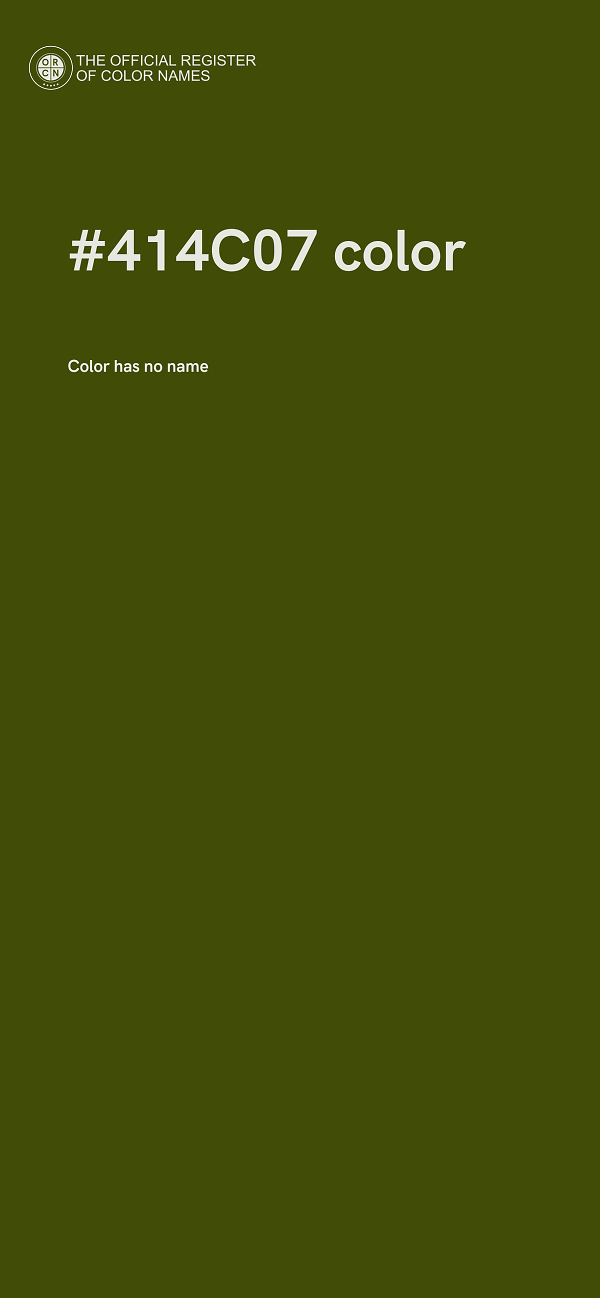 #414C07 color image