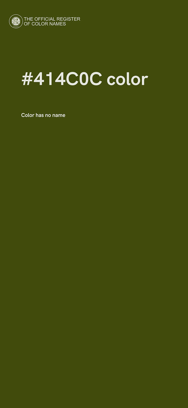 #414C0C color image
