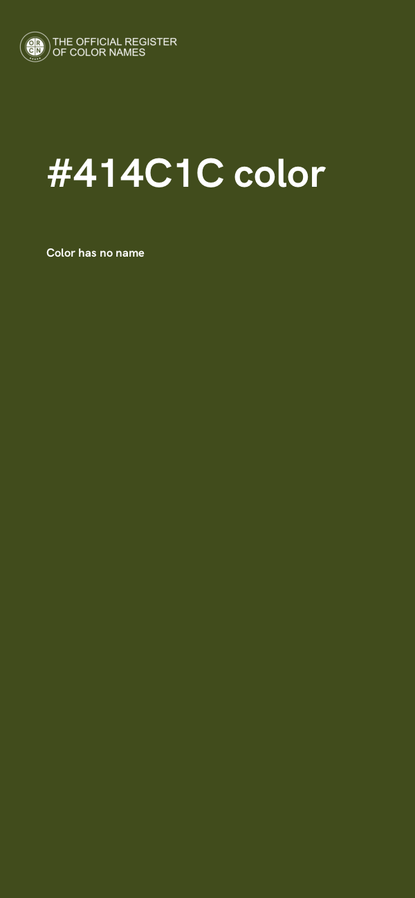 #414C1C color image