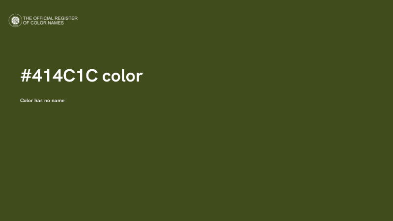 #414C1C color image