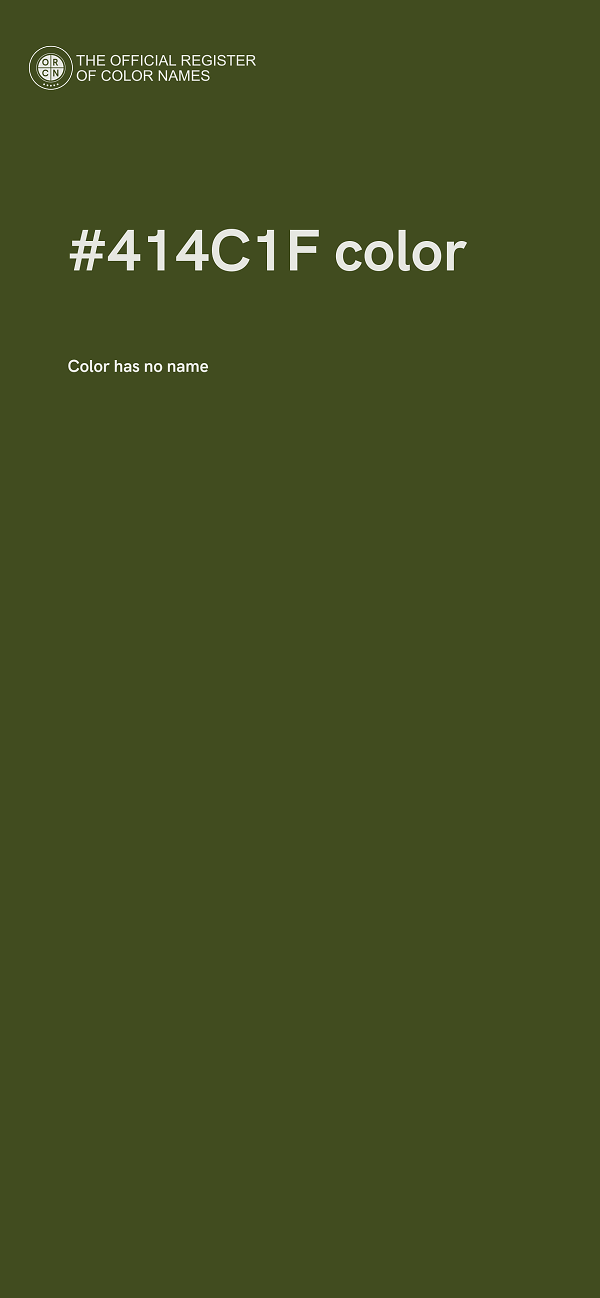 #414C1F color image