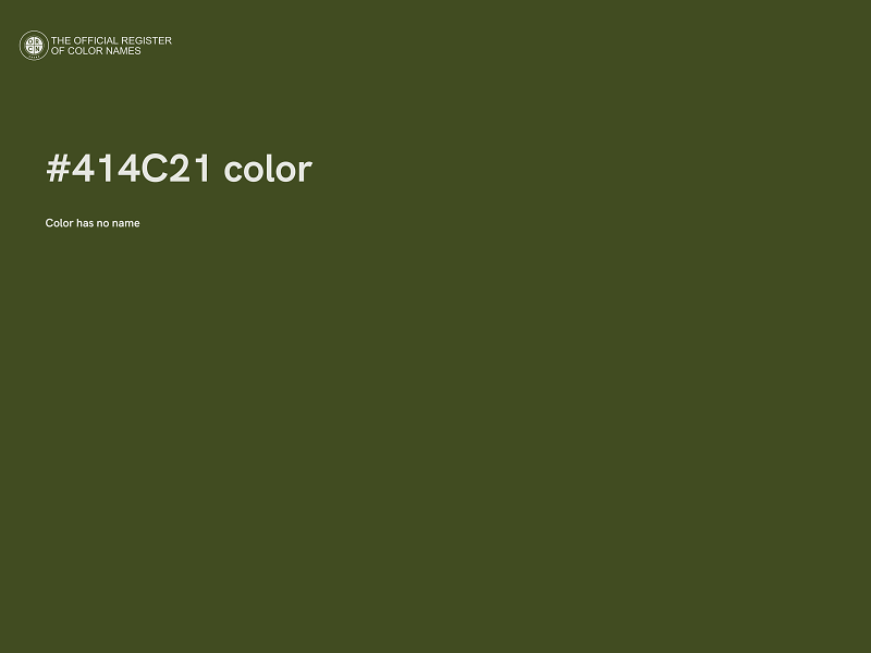 #414C21 color image