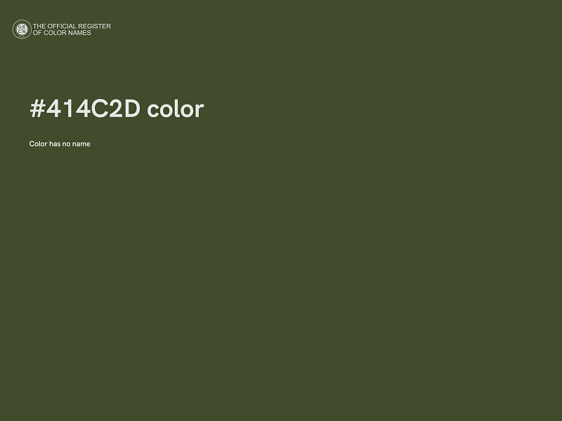 #414C2D color image