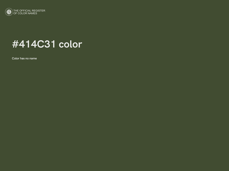 #414C31 color image