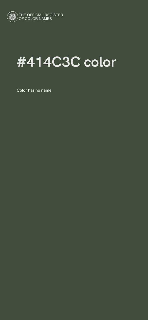 #414C3C color image