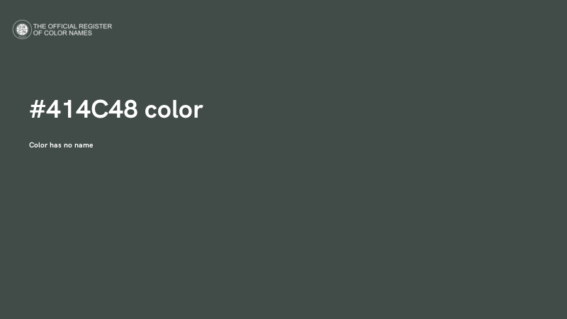 #414C48 color image
