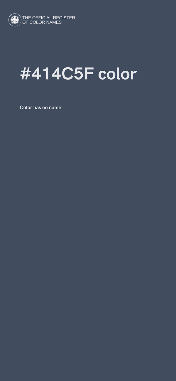 #414C5F color image