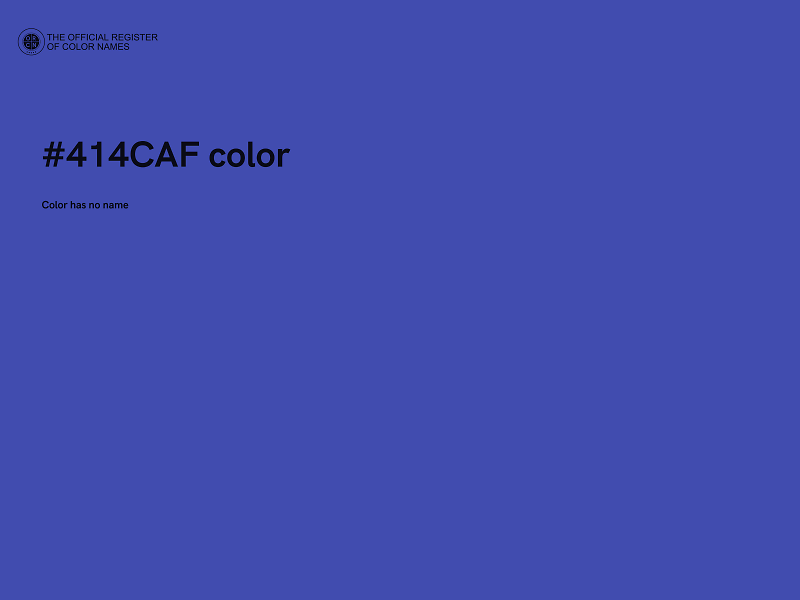 #414CAF color image