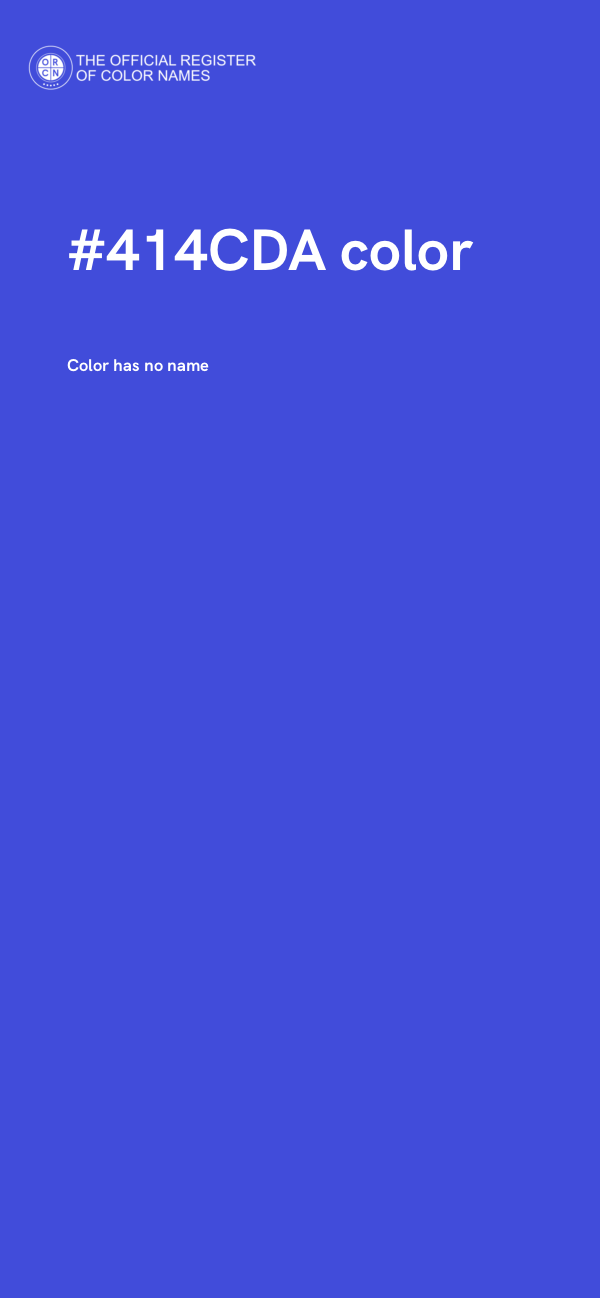 #414CDA color image