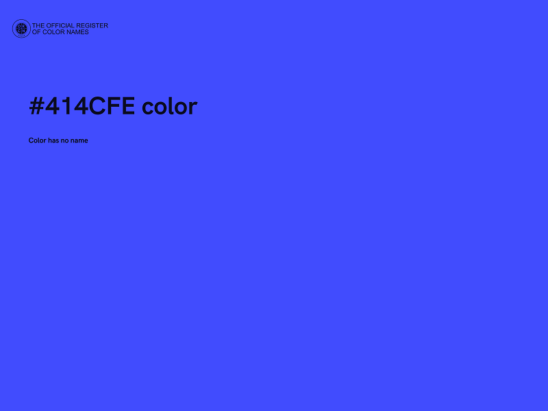 #414CFE color image