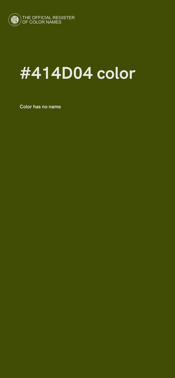 #414D04 color image
