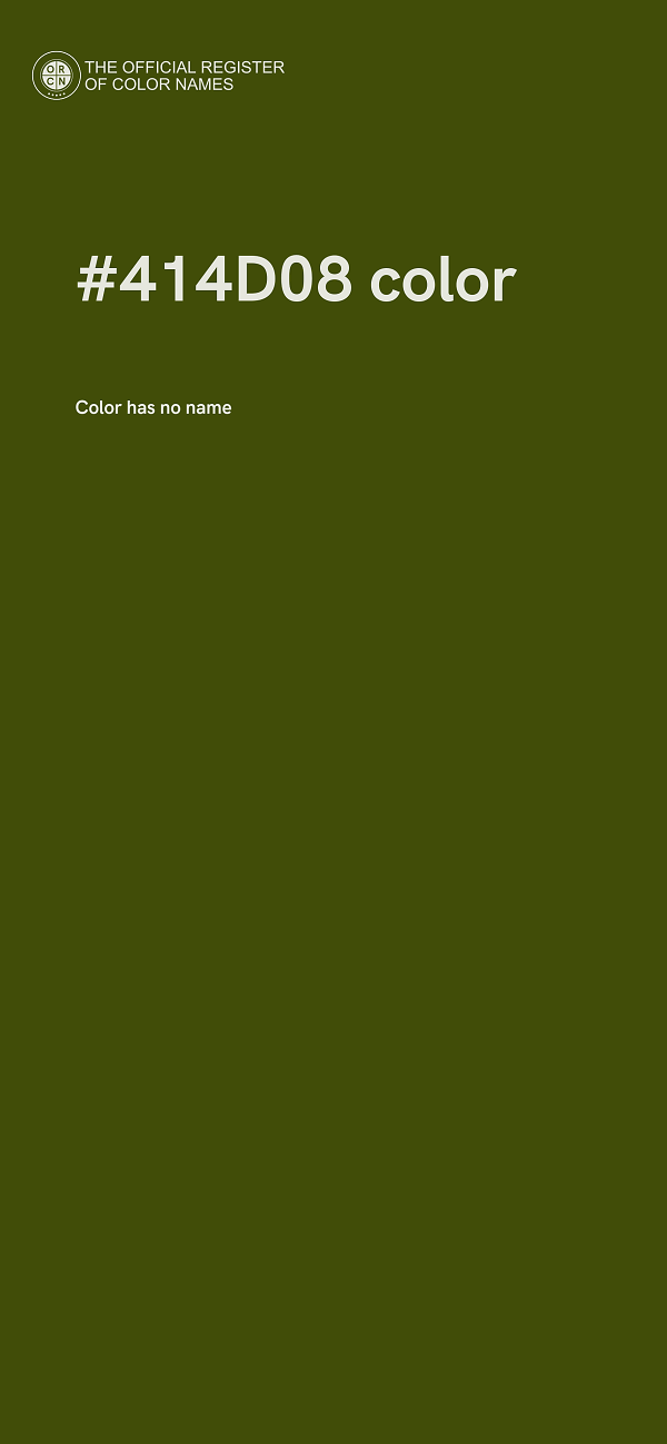 #414D08 color image