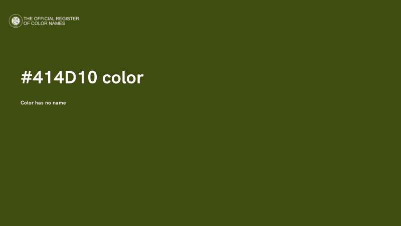 #414D10 color image
