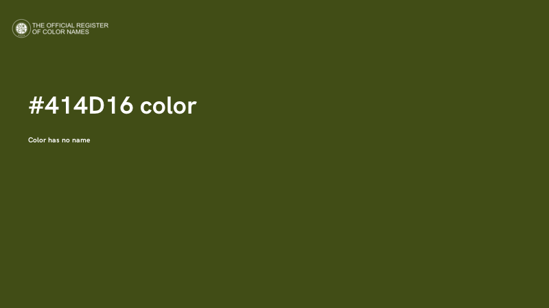 #414D16 color image