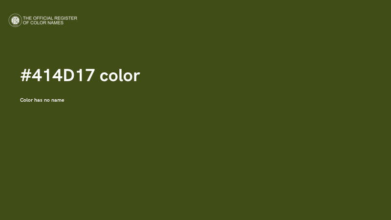 #414D17 color image
