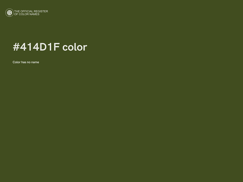 #414D1F color image