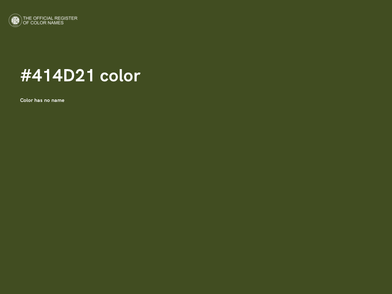 #414D21 color image