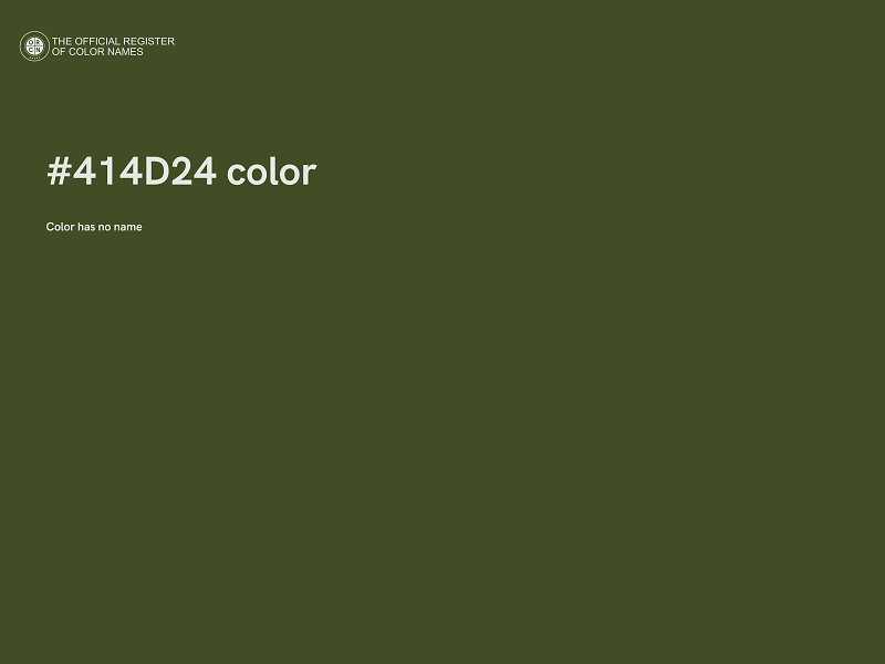 #414D24 color image