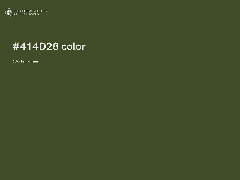 #414D28 color image