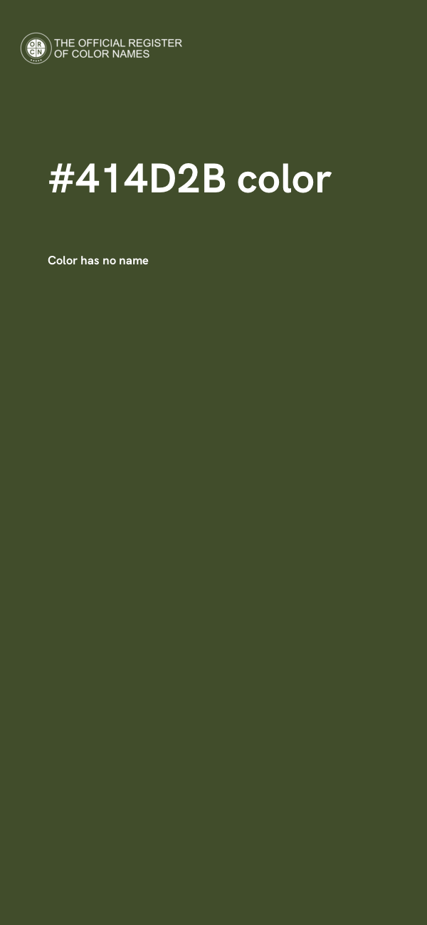 #414D2B color image