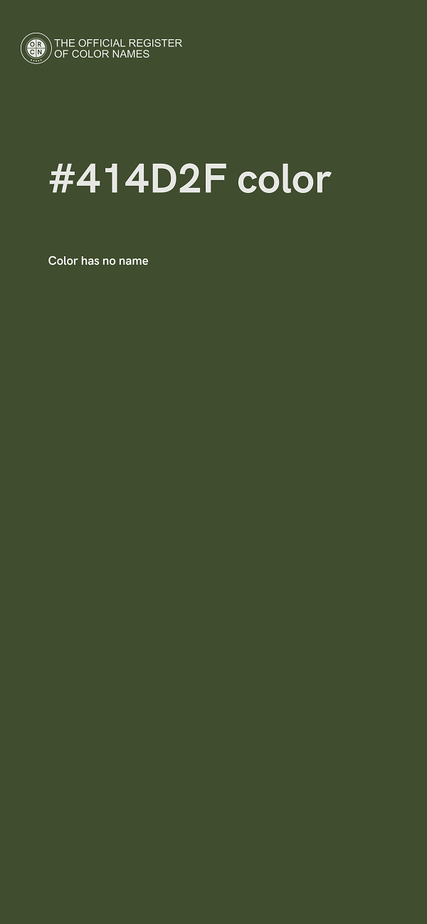 #414D2F color image