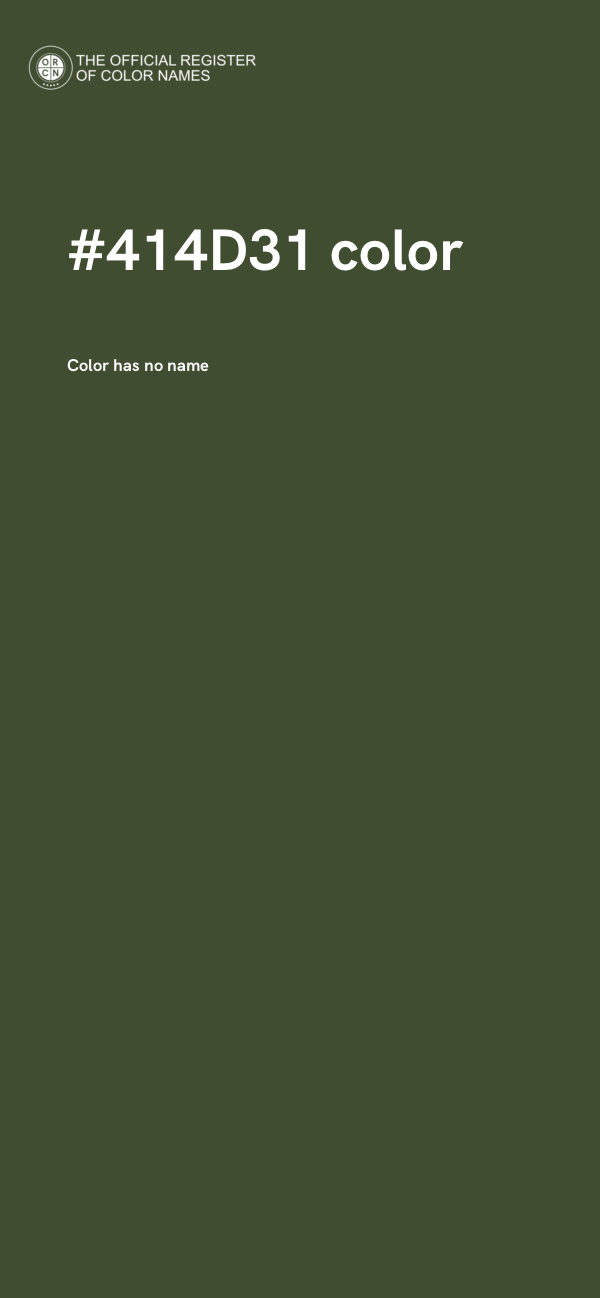 #414D31 color image