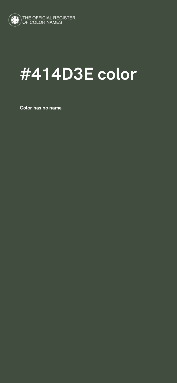 #414D3E color image