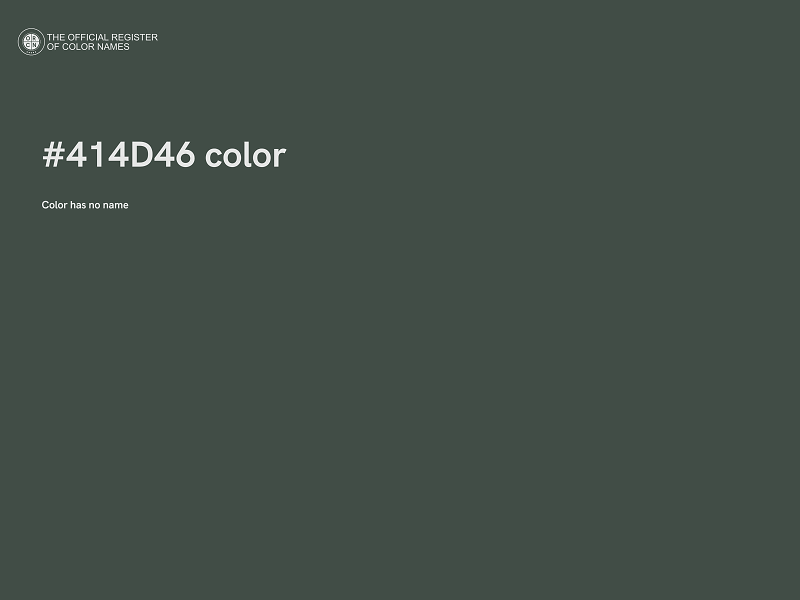 #414D46 color image