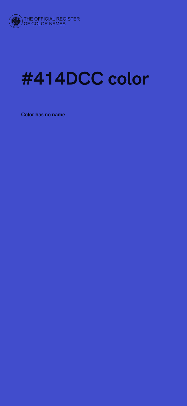 #414DCC color image