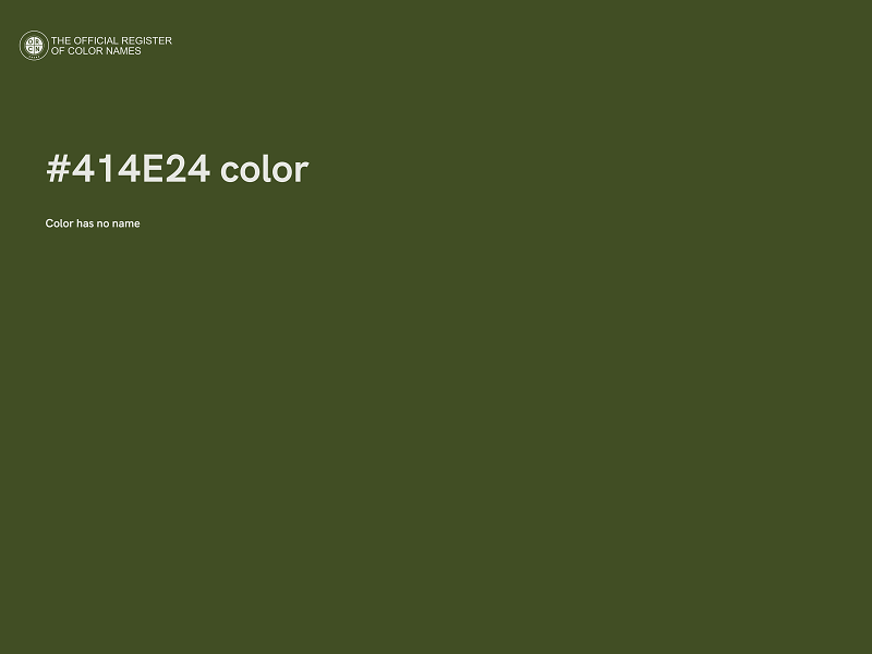 #414E24 color image