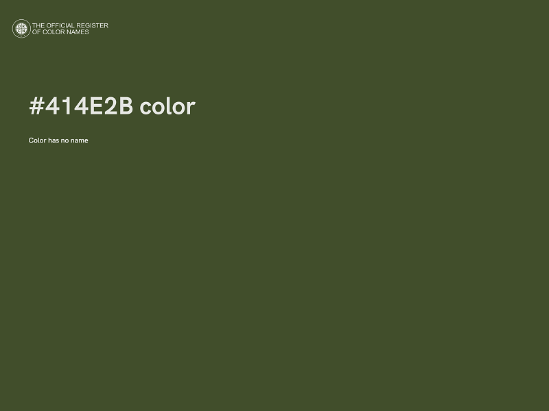 #414E2B color image