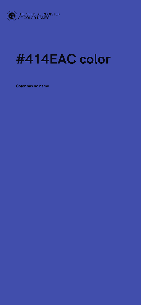 #414EAC color image