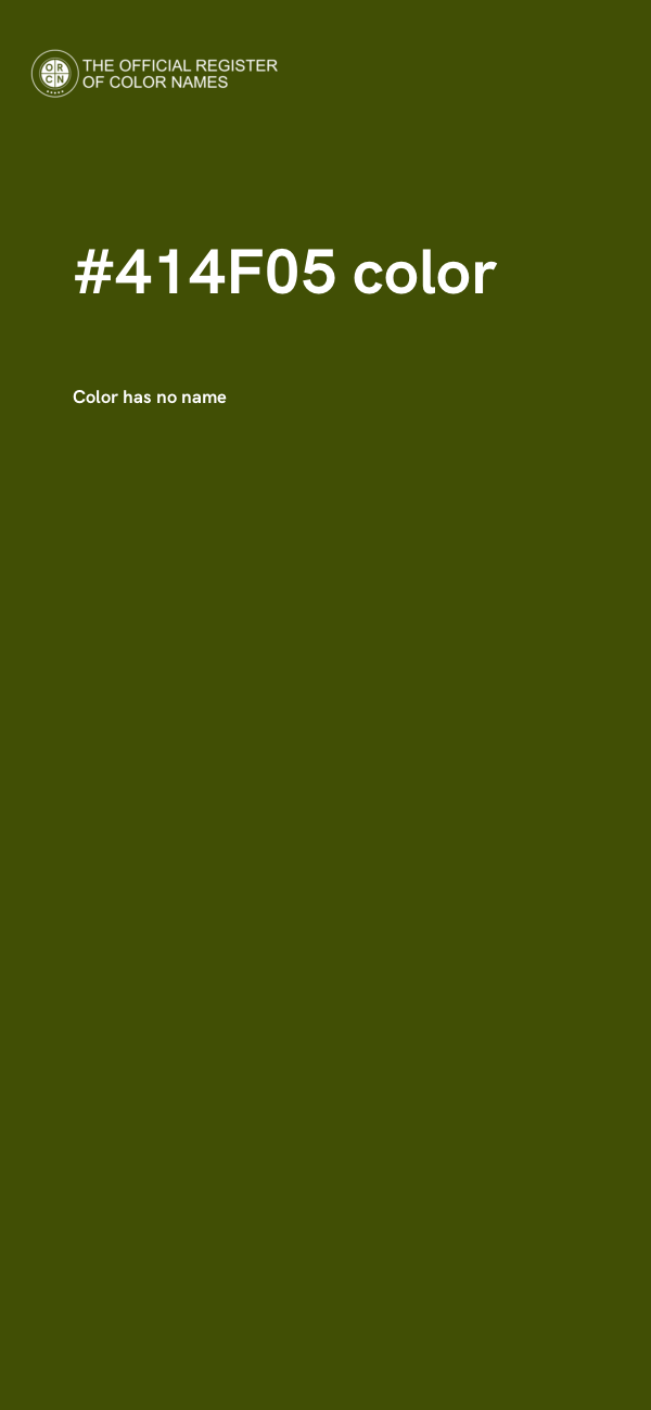 #414F05 color image