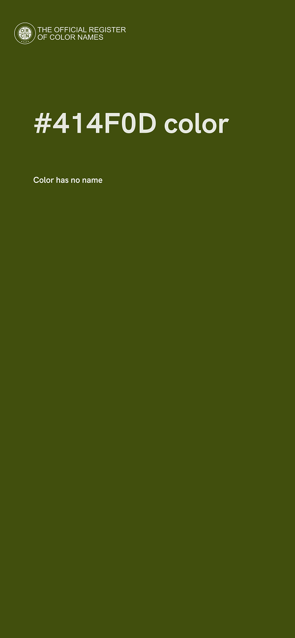 #414F0D color image