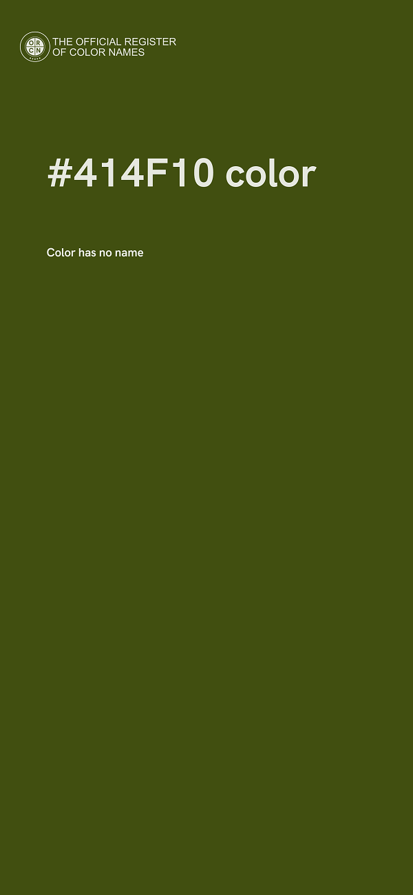 #414F10 color image