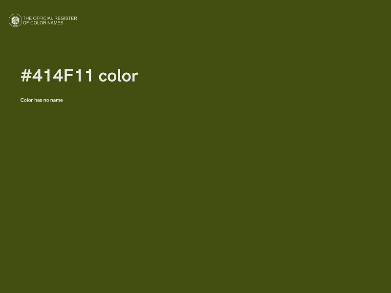 #414F11 color image