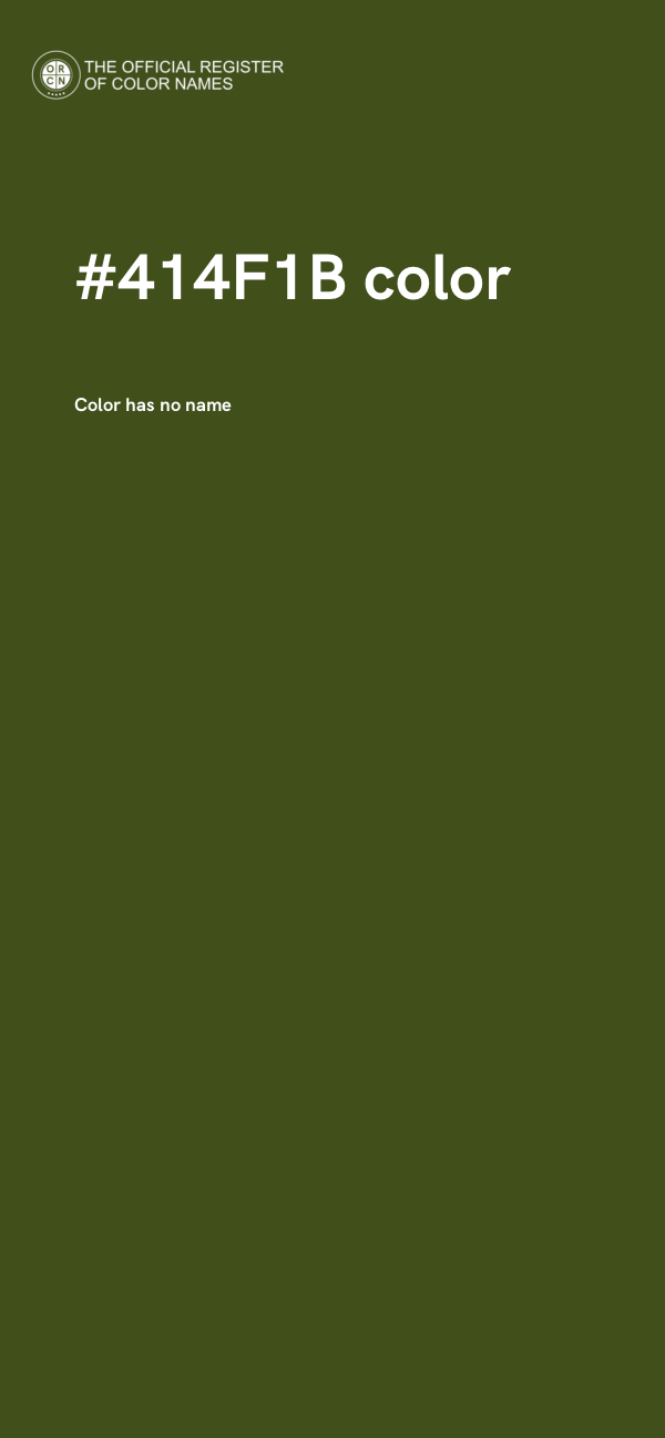 #414F1B color image
