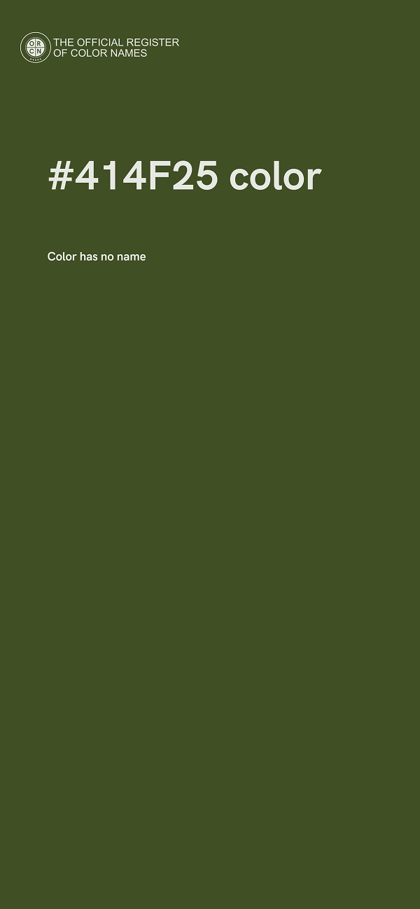 #414F25 color image