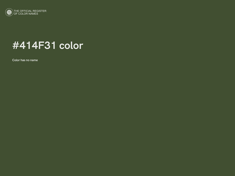 #414F31 color image