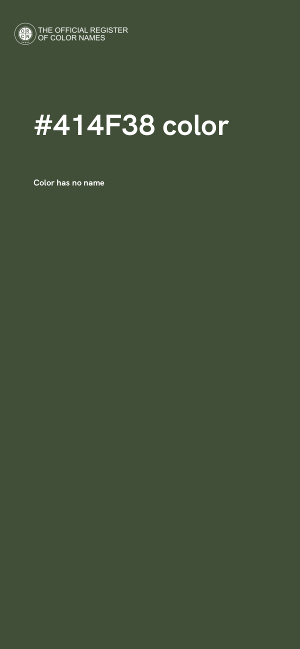 #414F38 color image