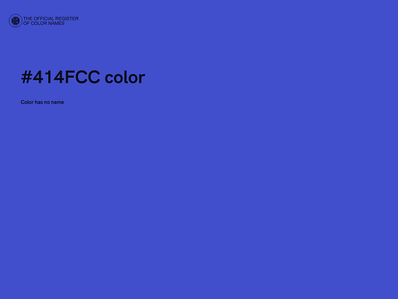 #414FCC color image