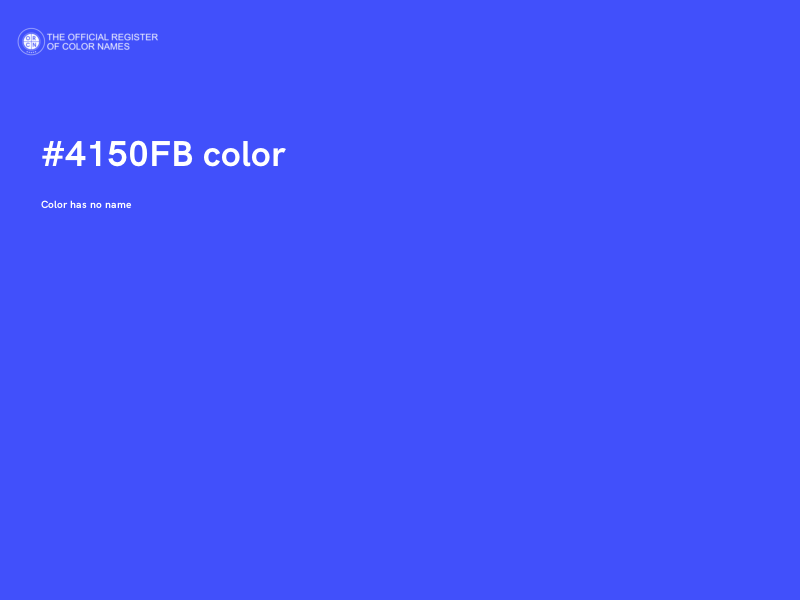 #4150FB color image