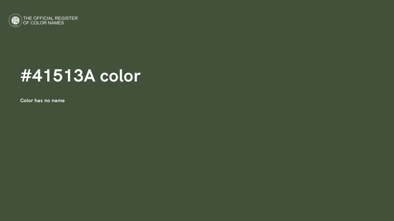 #41513A color image