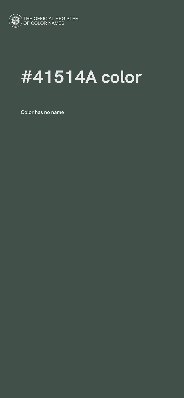 #41514A color image