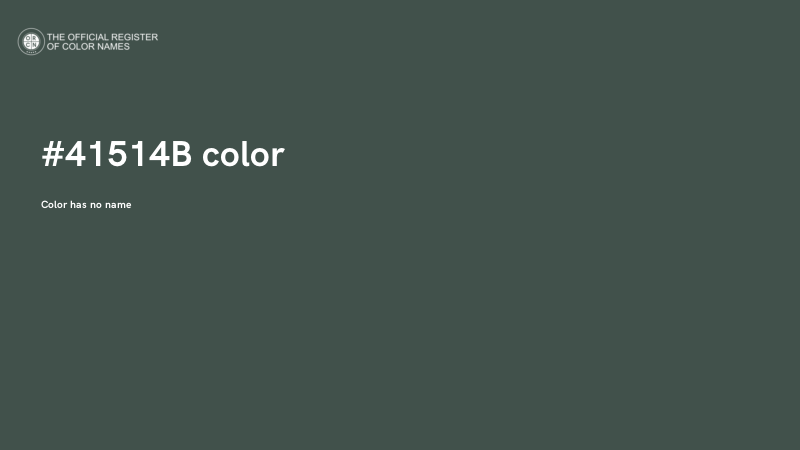 #41514B color image