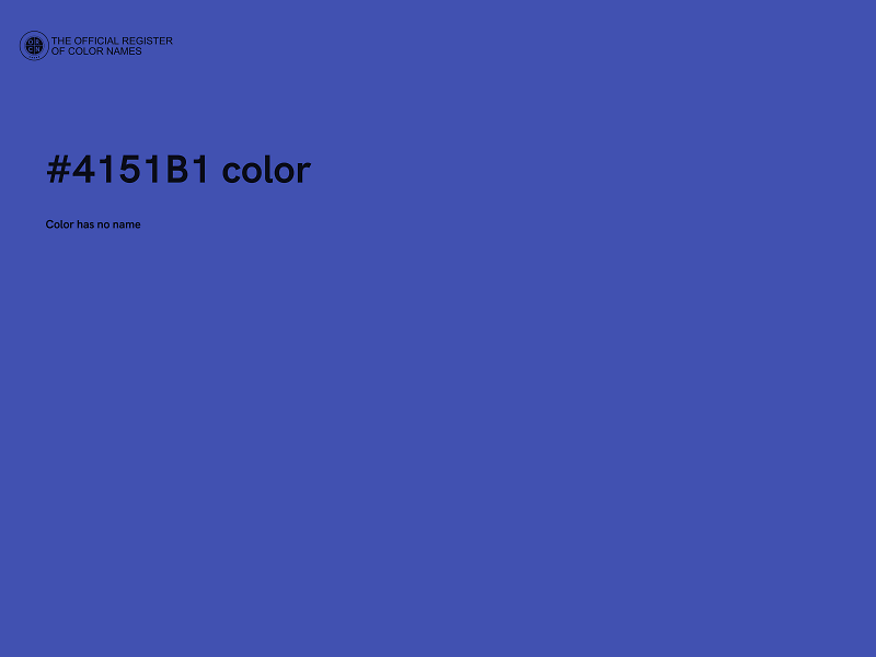 #4151B1 color image