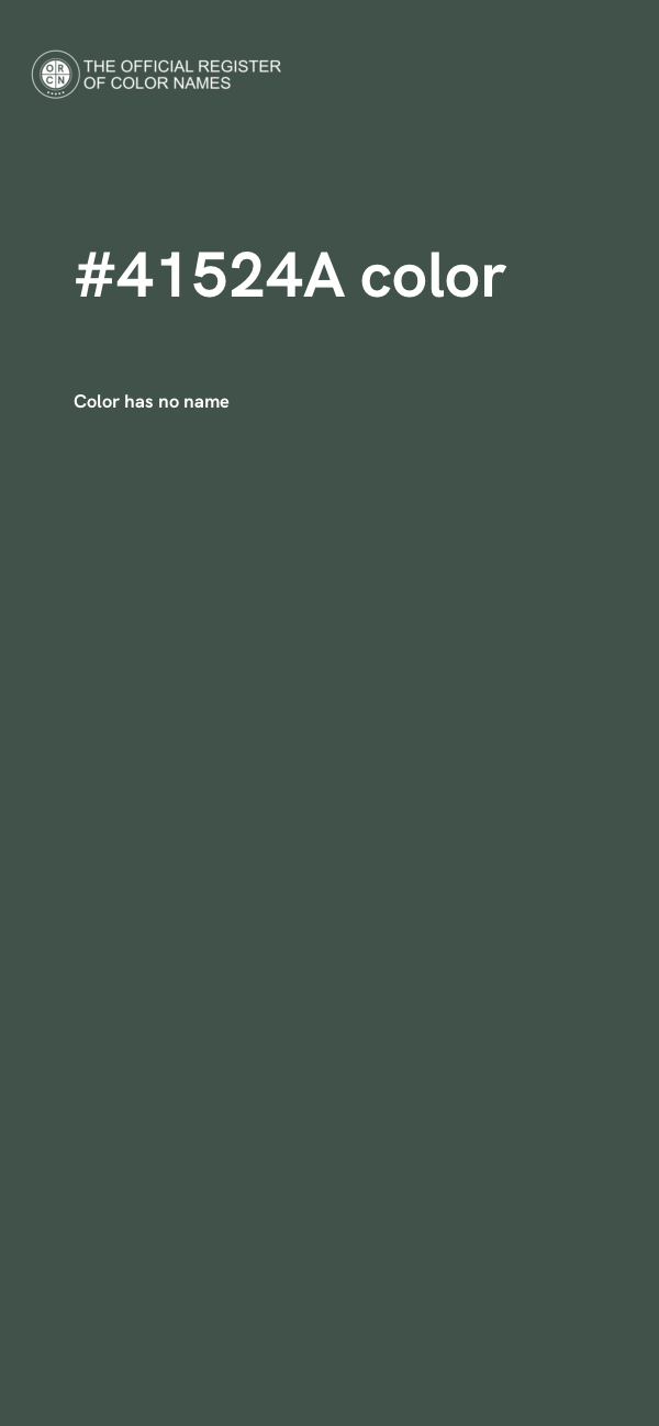 #41524A color image