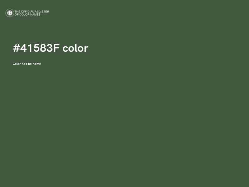 #41583F color image